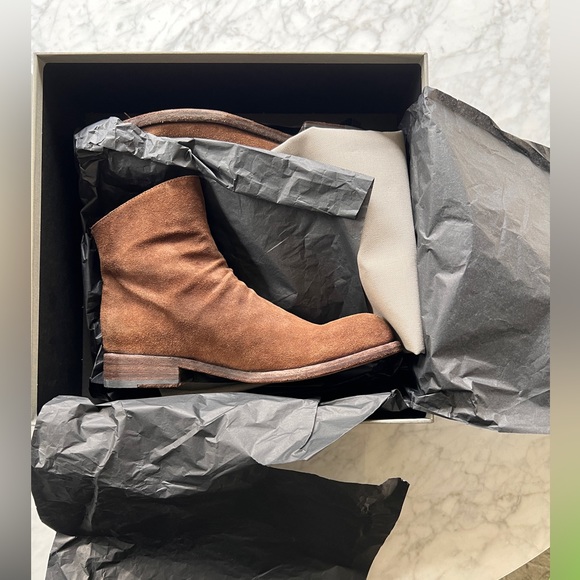 OFFICINE CREATIVE Sz 38.5 Brand New chocolate brown booties suede. - Picture 4 of 10